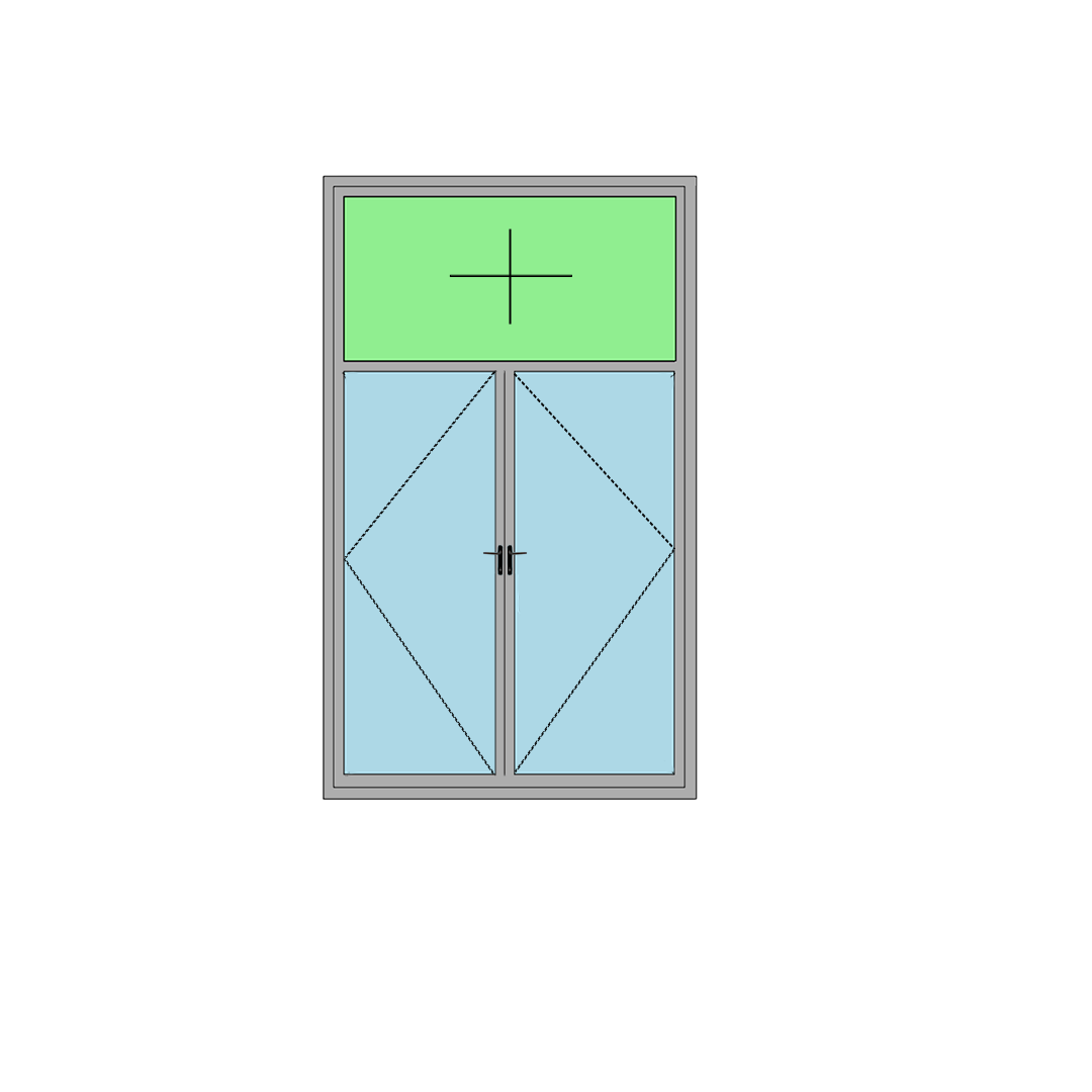 Casement Window With Top Fixed